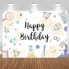 Lofaris Science Chemical Instruments Boys Birthday Backdrop