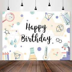 Lofaris Science Chemical Instruments Boys Birthday Backdrop