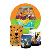 Scooby Doo Themed Round Backdrop and Cylinder Kit for Events