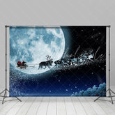 Lofaris Seleno Santa Claus Elks Christmas Photo Backdrop