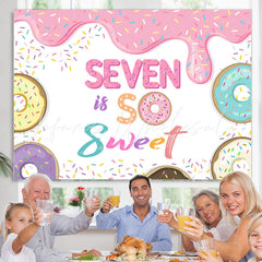 Lofaris Seven Is So Sweet Candyland Happy Birthday Backdrop