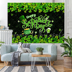 Lofaris Shamrock Happy St.Patrick’s Day Baby Shower Backdrop