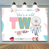Lofaris She¡¯S Wild Two With Dreamcatcher Birthday Backdrop
