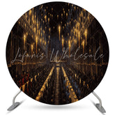 Lofaris Shiny Candles In The Church Circle Birthday Backdrop