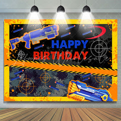 Lofaris Shooting Fire Game Excited Happy Birthday Backdrop