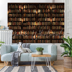 Lofaris Simple Bookshelf Lights Back to school Backdrop