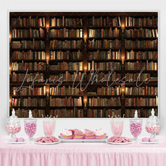Lofaris Simple Bookshelf Lights Back to school Backdrop