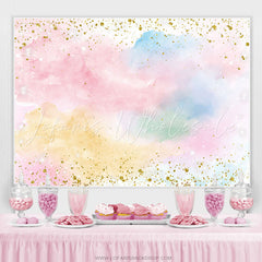 Lofaris Simple Colorful Sky Cloud Happy Birthday Backdrop