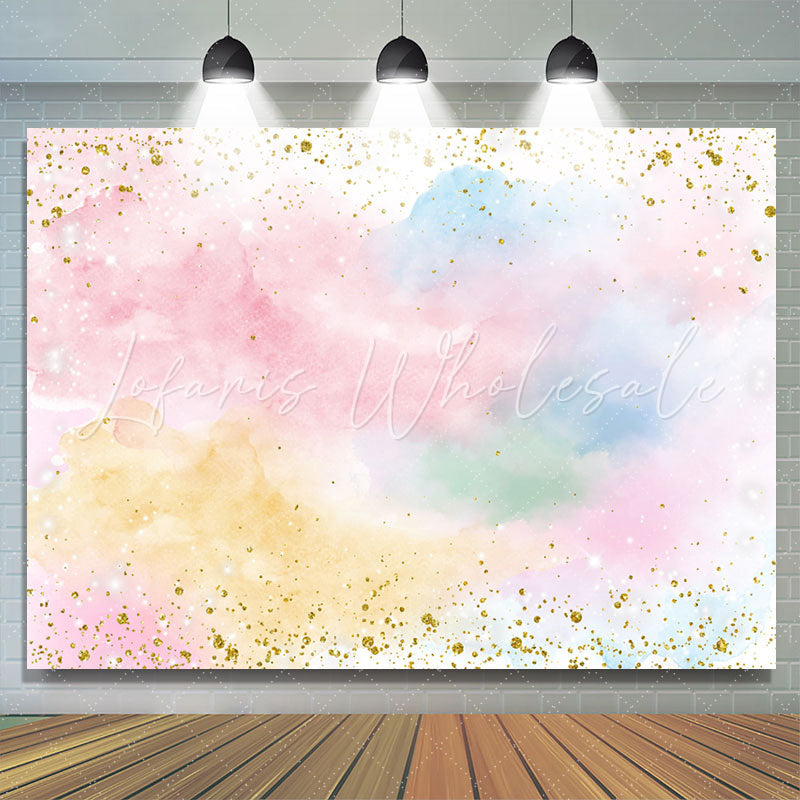 Lofaris Simple Colorful Sky Cloud Happy Birthday Backdrop