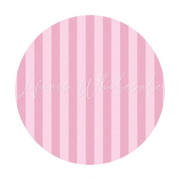 Lofaris Simple Custom Circle Pink Girls Baby Shower Backdrop