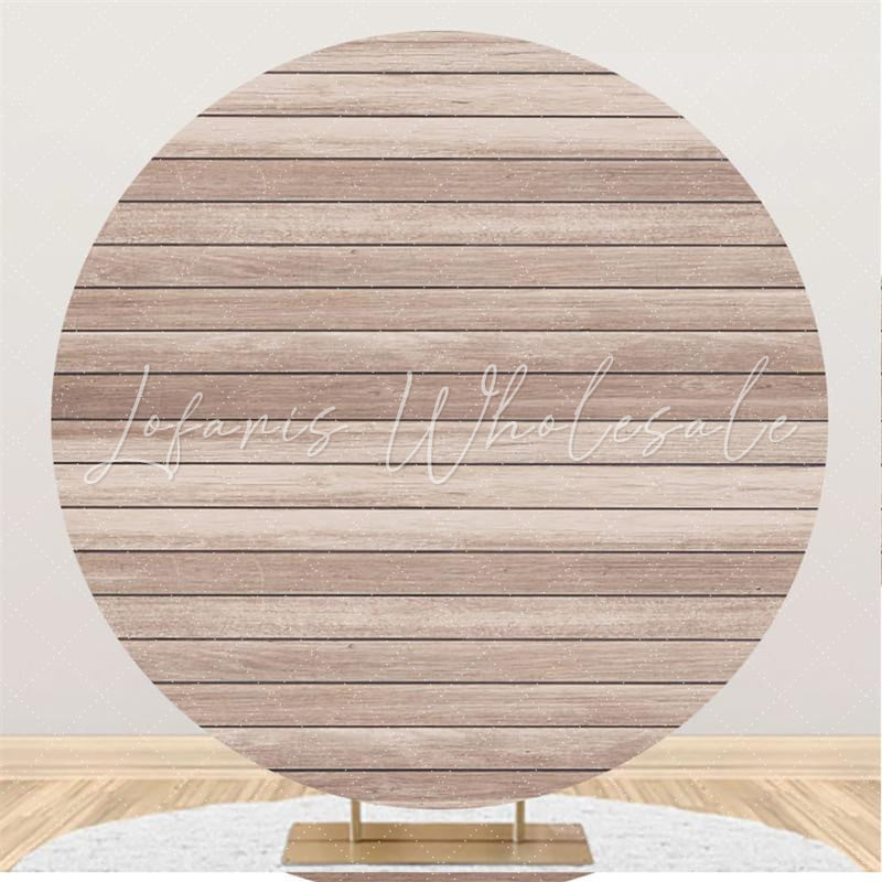 Lofaris Simple Custom Round Wooden Backdrop For Decoration
