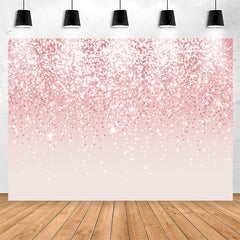 Lofaris Simple Pink Glitter Bokeh Birthday Backdrop For Girl