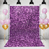 Lofaris Simple Purple Glitter Bokeh Backdrop for Party