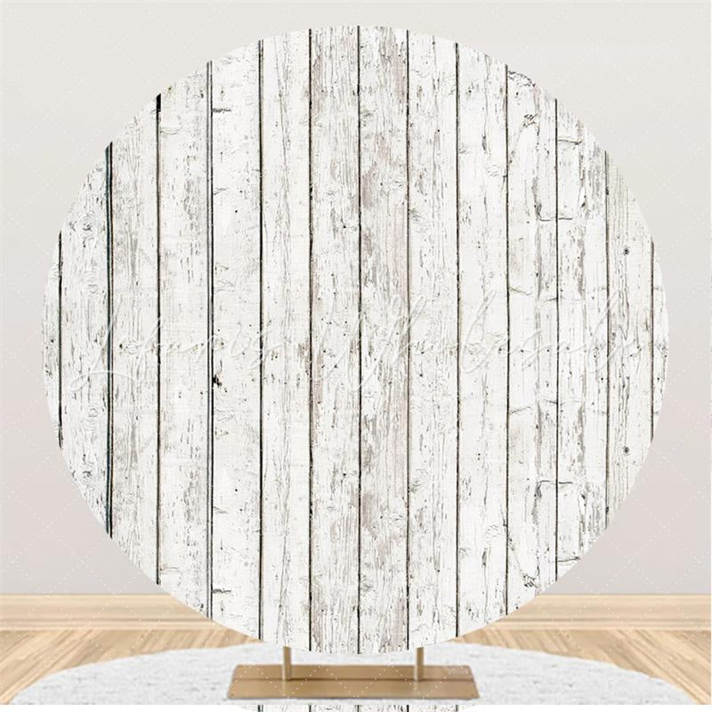 Lofaris Simple Vertical Lines Board Custom Circle Backdrop
