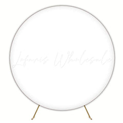Simple White Round Backdrop For Elegant Party Decoration Theme