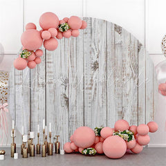 Lofaris Simple Wooden Circle Wedding Party Decoration Backdrop