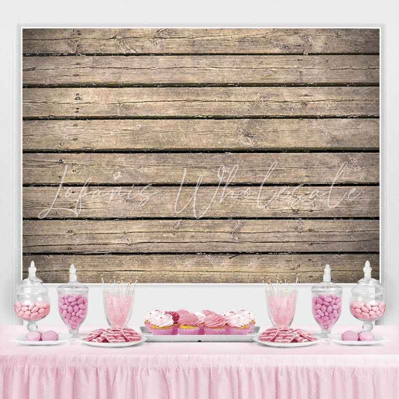 Lofaris Simple Wooden Floor Party Backdrop for Men