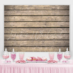 Lofaris Simple Wooden Floor Party Backdrop for Men