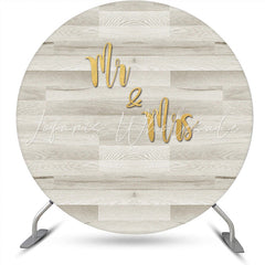 Lofaris Simple Wooden Wedding Elegant Circle Backdrop