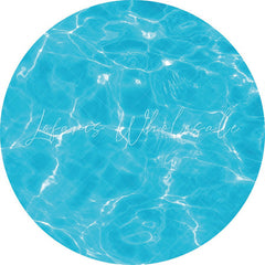 Lofaris Sky Blue Water Summer Theme Circle Backdrp For Party