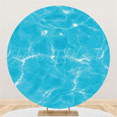 Lofaris Sky Blue Water Summer Theme Circle Backdrp For Party