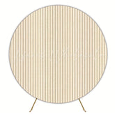 Slats Round Backdrop for Creative Party Celebration