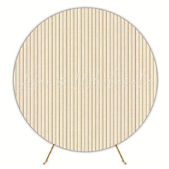 Slats Round Backdrop for Creative Party Celebration