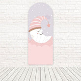 Sleeping Moon Baby Shower Arch Backdrop for Magical and Dreamy Events