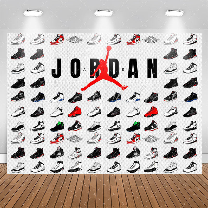 Sneaker Lovers Photo Backdrop For Birthday Party