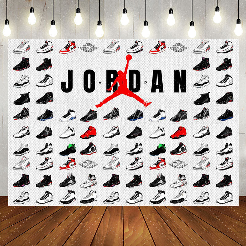 Lofaris Sneaker Lovers Photo Backdrop For Birthday Party