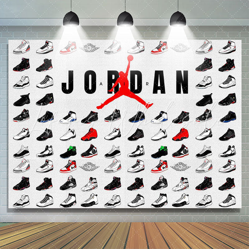 Lofaris Sneaker Lovers Photo Backdrop For Birthday Party