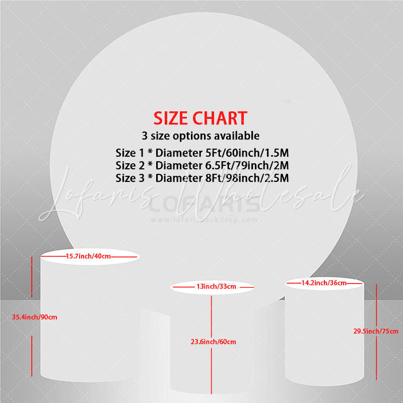 Lofaris Snow White And The Dwarfs Theme Circle Backdrop Kit