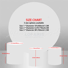 Lofaris Snow White And The Dwarfs Theme Circle Backdrop Kit