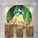 Lofaris Snow White And The Dwarfs Theme Circle Backdrop Kit