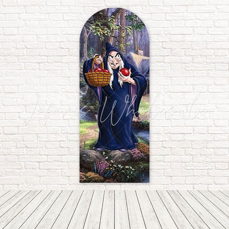 Snow White Evil Witch Spooky Vibe Arch Backdrop For Fantasy Photoset