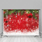 Lofaris Snowy And Glitter Christmas Tree Backdrop For Party