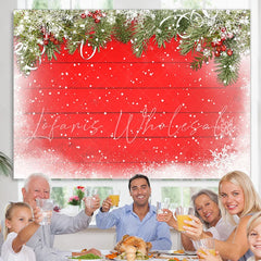 Lofaris Snowy And Pleasant Christmas Tree Backdrop For Party