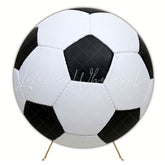 Soccer Championship Game Round Backdrop For Sports Celebration