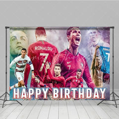 Soccer Football Athletes Birthday Party Backdrop For Children