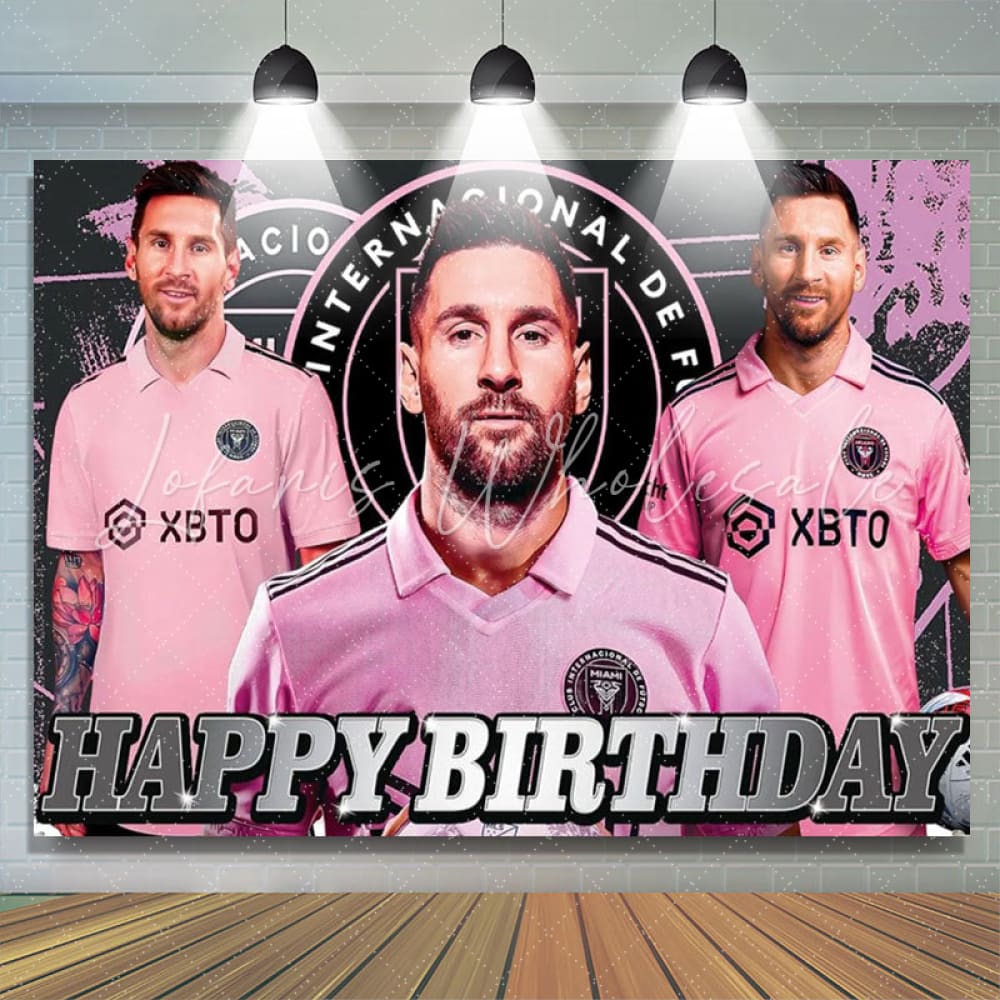 Soccer Star Football Sports Theme Birthday Party Backdrop For Fans