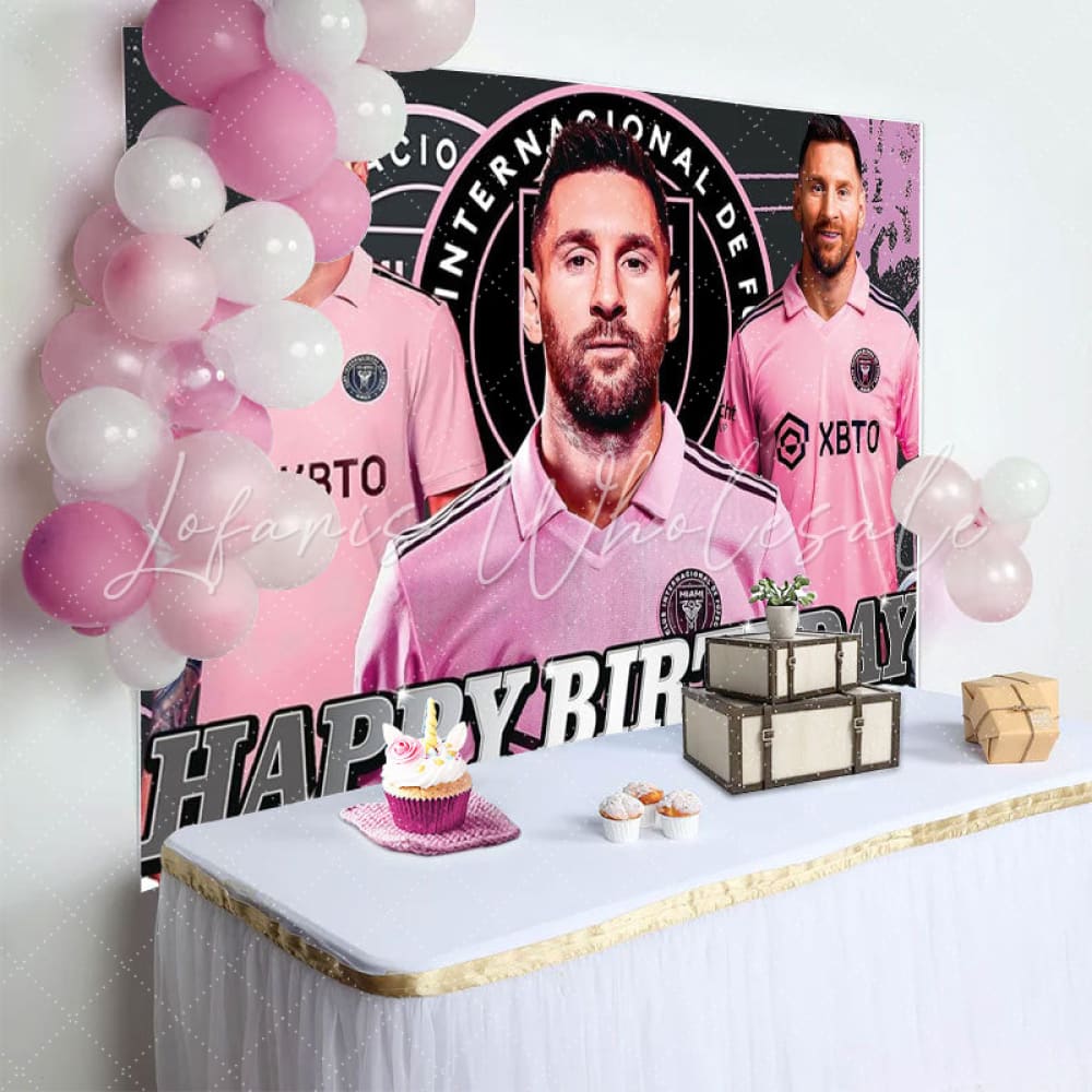 Soccer Star Football Sports Theme Birthday Party Backdrop For Fans