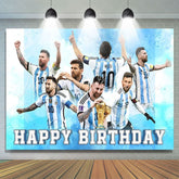 Soccer Themed Sports Birthday Party Photobooth Backdrop For Fans