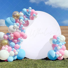 Lofaris Solid Color Round Backdrop Circle Covers for Party