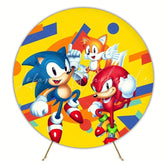 Sonic The Hedgehog Speed Round Backdrop For Gaming Party