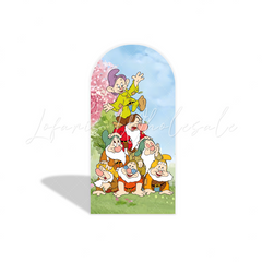 Sonw white arch Birthday Party Arch Backdrop Wall Cloth Cover