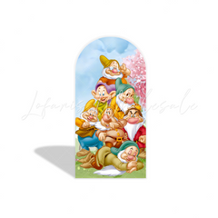Sonw white arch Birthday Party Arch Backdrop Wall Cloth Cover