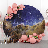 Lofaris Space Telescope Carina Nebula Party Round Backdrop