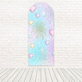Sparkle Hearts Romantic Charm Glow Arch Backdrop For Special Event Day