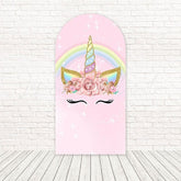 Sparkle Unicorn Baby Shower Arch Backdrop for Whimsical and Fun Decor