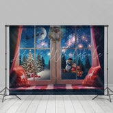 Lofaris Sparkling Christmas Tree With Santa Claus Over Night